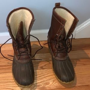 LL Bean Boots - Sherling lined - size 10